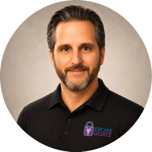 Kyle, co-founder of Escape Goatz