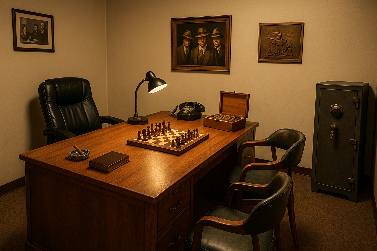 Mafia Life escape room — a vintage mob boss office